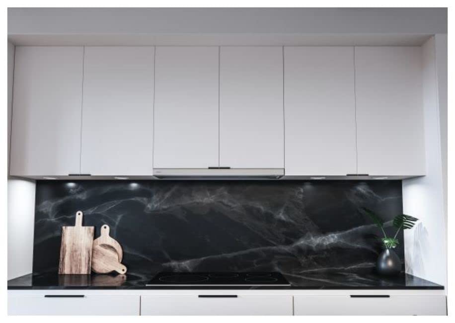 Zephyr ZPI-E36B290 Pisa 180-290 CFM 36 Inch Wide Under Cabinet Range Hood with LumiLight LED Lighting - Stainless Steel/Glass