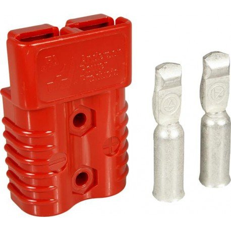 6329G1 Anderson Original Forklift Battery Connector 175 Red With 1/0 Tips