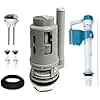 Ulinlo Pouly 3-Inch Dual Flush Valve Replacement Kit for 2-Piece Toilet - Fits Glacier Bay, Aquasource and Most Universal. Includes 8.2” Flush Valve, Fill Valve, Button, Gasket, Bolts
