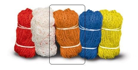 Portable Short Sided Soccer Net - 6Ft High x 8Ft Wide - Orange