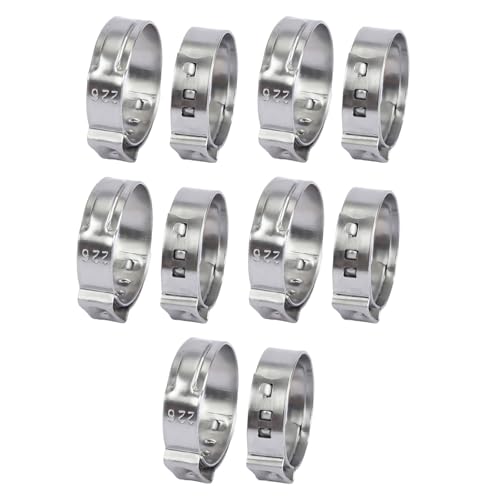 DFDPAXL 10 Piezas De Anillos De Engaste PEX De Acero Inoxidable, Diámetro Interior Máximo De 95-98 Mm Adecuados para Conexiones De Tuberías Y Accesorios,91.8~95.0mm