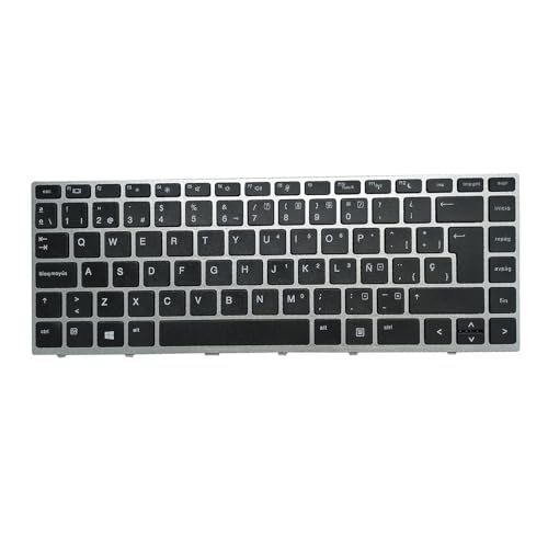 Teclado Español HP Probook 640 G4 para Trabajo de Oficina Sin Luz