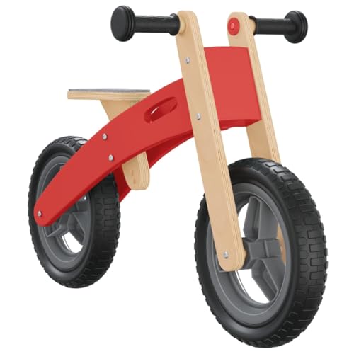 vidaXL Laufrad, Fahrrad für Kinder ab 3 Jahren, Lernlaufrad mit verstellbarem Sitz Lenker, Kinderfahrrad Lauffahrrad Kleinkinder, Rot – Bild 5