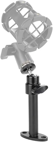 Miniatura 3 de CAMVATE Soporte de montaje en pared con 14"-20 hembra a 58"-27 tornillo de micrófono macho (2 piezas) -24006