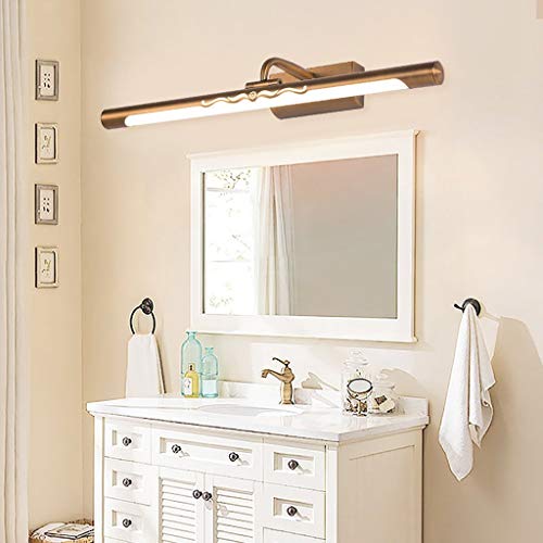 Lampe murale d'armoire de miroir étanche LED rétro réglable