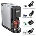 KOTLIE 19Bar Pressure Single Serve Coffee Maker, Multifunctional 5in1 Coffee Machine for NES* Original/Dolce Gusto/K cup/Ground Coffee/illy 44mm ESE, Cold&Hot Brew, Level 7 watervolume (AC-513HF)