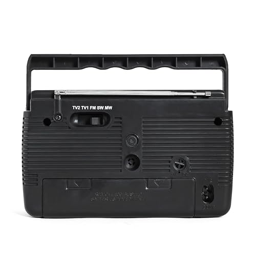 Image of FINE Portable 5 Band Radio with Telescopic Antenna, MW, SW, FM Bands, in-Built Speaker, Volume Control, and Carry Handle - Perfect for Home, and Outdoor Use