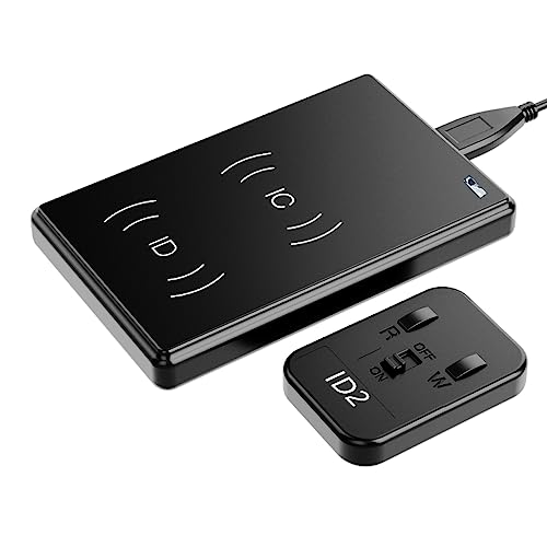 Upgrade RGTTOTG CDS Smart Card Reader Writable Key ID IC NFC Card Replicator Reader 125KHz Frequency Identification Card Writer for R4 R5 Smart Ring Reading Writing