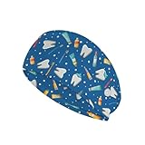 Rnyleeg 歯科用ヘッドバンド ボタン付き フェイスマスク 滑り止め 伸縮性 耳保護 ヘッドバンド 女性用 男性用 洗濯可能 歯科用アクセサリー 仕事用