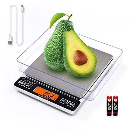Fuzion Digital Kitchen Scale 500G/0.01G Mini Food Scale Small Jewelry Scale Waterproof Digital Scale Usb Powered Gram Scales Lcd Display Stainless Steel For Ingredients Jewelry Coffe Food #TOP19