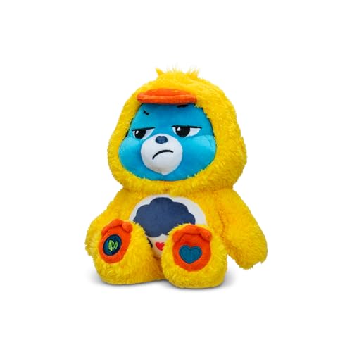Care Bears - Basic Fun Grumpy Chick Bear 22 cm Bean Plüschtier, Oster-Teddy für Kinder ab 4 Jahren, Weiches Kuscheltier, Sammler-Stofftier im Küken-Kostüm