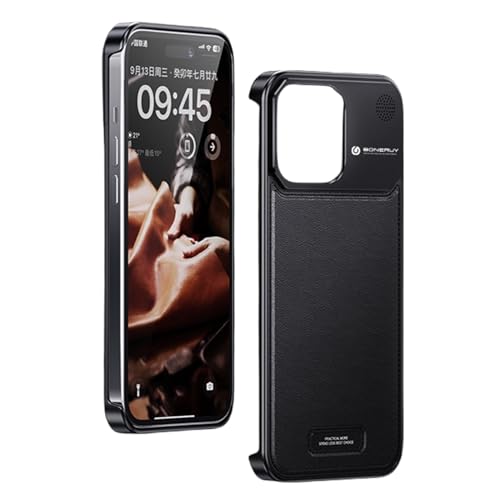 Coque fine iPhone 15 Pro contre la surchauffe et les rayures avec bumper métal