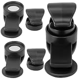 Kodrily Water Tube Clip, 3Pcs Hydration Hose Clamp, ABS Magnetic Clips Internal Diameter 0.47in Backpack Accessories for Cycling Hydration Pack Water Bladder, 1.73 x 1.06in, Black