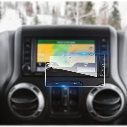 Film Écran GPS Jeep Wrangler 2013-2018 Verre Trempé 9H 6,5 Pouces