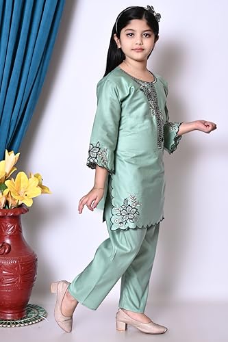 Image of Festive & Party Long Kurta with Straight Paint