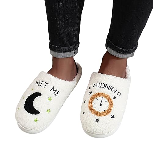 ORANDESIGNE Hausschuhe mit Fröhliches Gesicht Damen Herren Weicher Plüsch Retro Hausschuhe Frauen Bequeme Warme Pantoffeln Trendiger Slipper drinnen und draußen A Stil01 40/41 EU ORANDESIGNE Hausschuhe mit Fröhliches Gesicht Damen Herren Weicher Plüsch Retro Hausschuhe Frauen Bequeme Warme Pantoffeln Trendiger Slipper drinnen und draußen A Stil01 40/41 EU