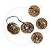 ifundom Cymbals Bell Tingsha Bell for Meditation Chimes Percussion Religious Musical Apparatus