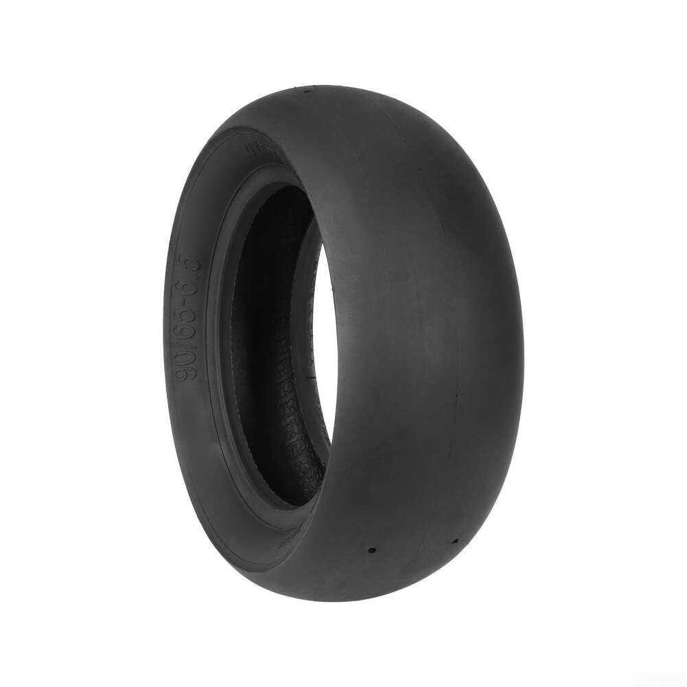 Pneu semi-lisse sans chambre à air 90/65-6,5 Racing Slick Caoutchouc antidérapant facile à installer pour trottinette électrique (Ulip90/65-6.5 noir)