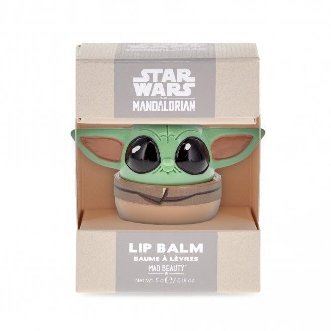 MAD BEAUTY Star Wars Grogu - Bálsamo labial en caja de regalo, aroma a coco