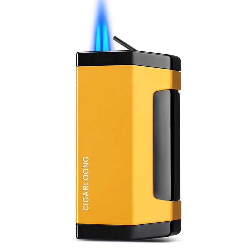 Encendedor antorcha portátil metálico resistente al viento miniatura 6