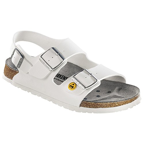 Sandales enfant Milano Birkenstock blanches évite les pieds fatigués