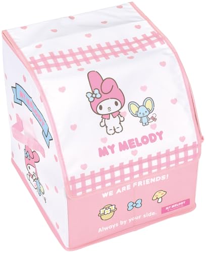 Skater SRBX1 Bolsa escolar, estojo de armazenamento, divisores, tampa de tampa, organização, Sanrio, My Melody, Friends