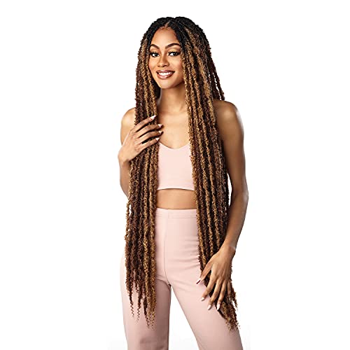 Sensationnel Lulutress Crochet Braids-Butterfly Locs 36in,2 DARKBROWN