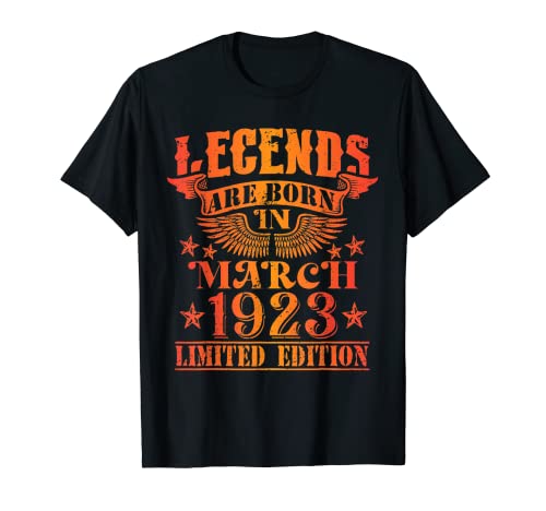 Cumpleaños Marzo 1923 Edición Limitada Regalo February Camiseta