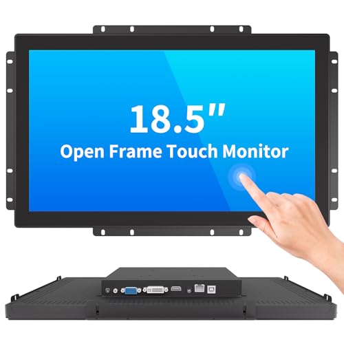 Image of 18.5 Inch Open Frame Touch Monitor, PCAP 10-Point Touch Industrial Touchscreen Monitor, with HDMI /VGA /DVI Interface, Active Matrix TFT LCD,LED Backlight, with VESA Mount