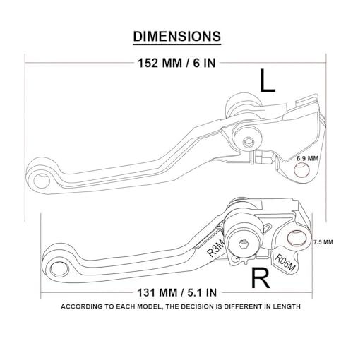 Levier de frein pivotant pour éviter la casse sur moto cross CR80 CR85