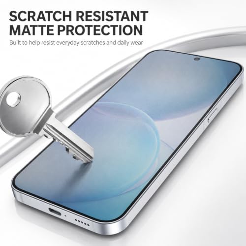 Image of FIRST MART Matte Anti-Glare Tempered Glass for Oppo Reno 16c With Installation Kit | Military-Grade Gaming Screen Protector & Cable Guard | Edge to Edge Coverage | Black