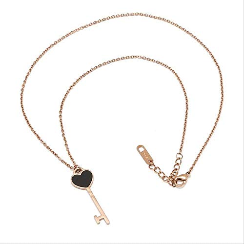 Collier coeur clé cadeau idéal avec pendentif os de pêche