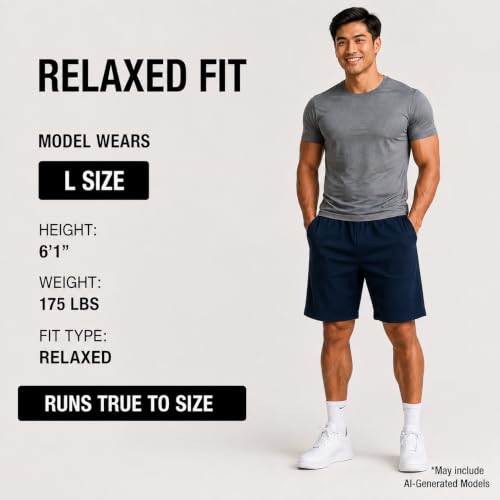 Image of Essential Elements Mens 3 Pack 100% Cotton Lounge Pajama PJ Shorts