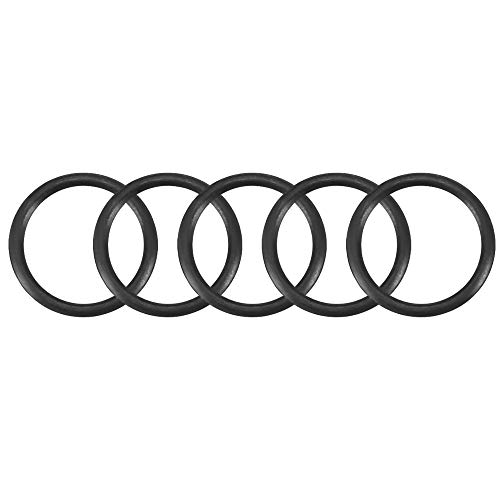 uxcell Oリング ゴムパッキン オーリング 耐熱 耐油 防水 シーリングガスケット ニトリルゴム 外径5mm 内径4mm 幅0.5mm メトリック 30個入り