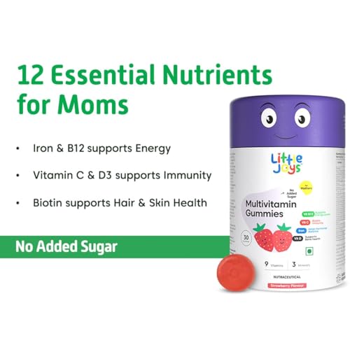 Image of Little Joys Multivitamin For Women | 60 Day Pack | With Vitamin C, E, A, B12 D3 & B6 | Biotin, Iron, Zinc & Potassium | Boosts Immunity, Supports Bone Health & Maintains Energy Levels