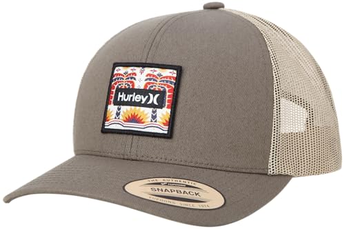 Image of Hurley Men's Caps - Fairway Trucker Mesh Baseball Cap - Snap Back Hats for Men