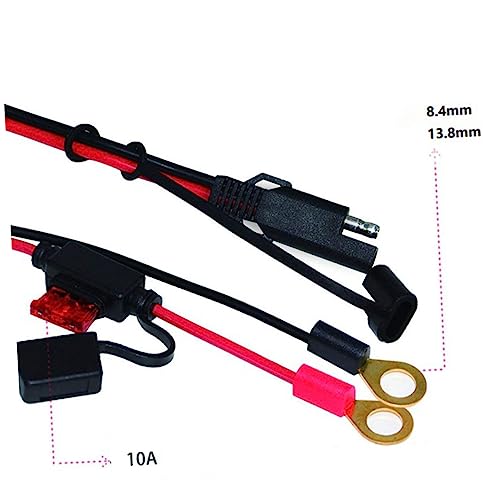 Cable SAE con conector de anillo Mobestech de alta temperatura para cargador de batería de moto 6