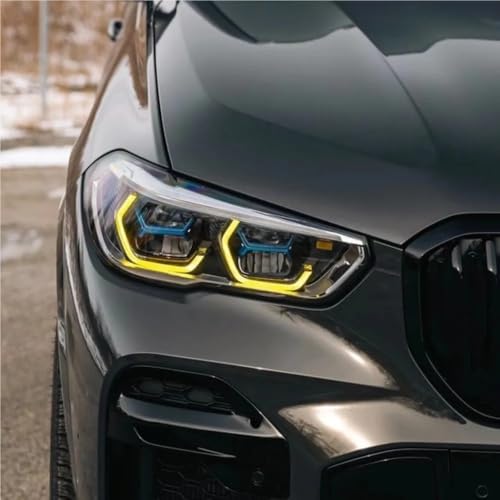 Módulos de Placas DRL Amarillas Luces de circulación Diurna Faro Delantero X5 X6 G05 G06 CSL 3