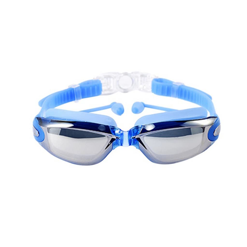 DFrywdgSEY swimming goggles, Swimming Goggles Water Sports Large Frame with Earplugs Adult Set