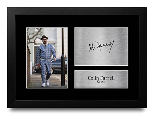 Cadre Colin Farrell The Gentlemen cadeau photo dédicacée imprimée A4 pour anniversaire