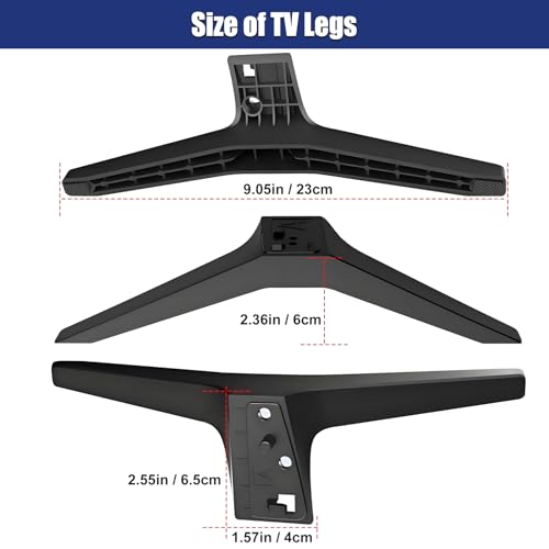 Image of TV Stand for LG TV Replacement Base Legs for 49 50 55 Inch LG TV 55UK6500 55UJ6540 55UM7300 55UN6900 55LJ5500UA 49UJ6300 49UK6300 49UM7300 49UN6900 50UK6300 50UK6500 50UM7300 50UN6900 with Screws