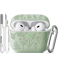Amazon | Apple AirPods Pro 2 Gen用フラワー刻印ケース