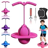 HOPASRISEE 2026 Neu Pogo-Sprungball Für Kinder Und Erwachsene, Pogo Ball Mit Griff, Hüpfspielzeug Outdoor, Hüpfball Erwachsene - Tragfähigkeit 300 Kg, Pogo Ball - Verdickt Und Verschleißfest (1PC-C)