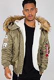  Alpha Industries MA-1 Hooded Arctic Jacke Oliv L