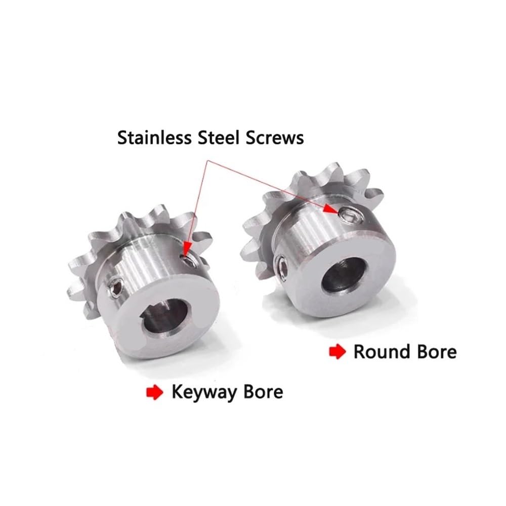 Set di Ingranaggi pignone, Denti dell'ingranaggio 1 pz. 40 Denti 04C 304 Acciaio Inossidabile Ruota dentata Industriale Catena ingranaggio 40T(16mm(Keyway 5x2.3mm))