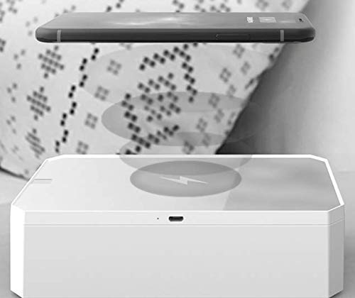 CarbonKlean UVKlear - Kit UVC com carregador sem fio, espelho removível de cosméticos móveis e limpa