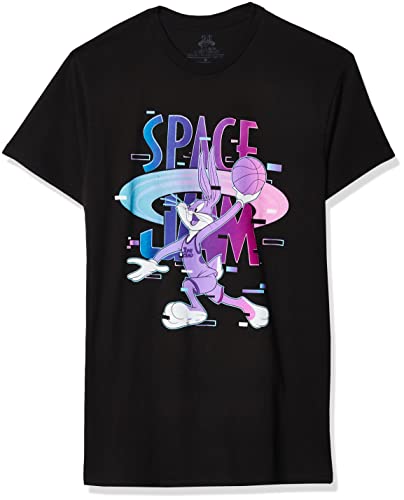 T-shirt homme Space Jam 2 imprimé Bugs Bunny de haute qualité en XXL noir