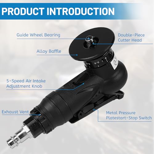 Mini máquina de biselado neumático LALAGO manual para recorte de esquinas metálicas 8
