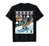 Weihnachten Dinosaurier Tshirt Dino Ugly Christmas