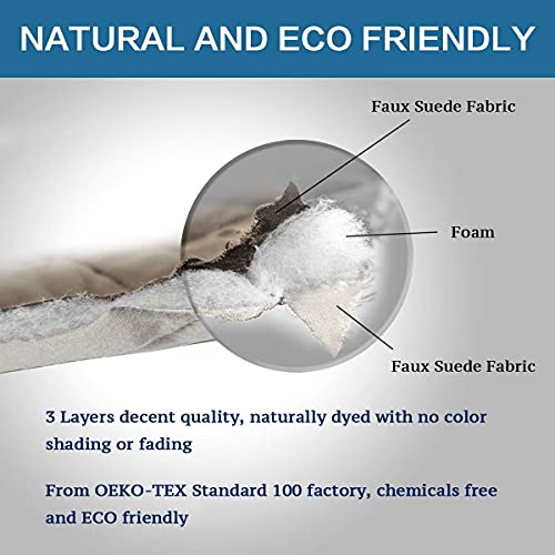 Reversible Chair Cover Furniture Protector Anti-Slip Couch Cover Water Resistant 2 Inch Wide Elastic Straps Chair Slipcover Pets Kids Fit Sitting Width Up To 21" (Chair:75" X 65", Taupe/Beige) #TOP4